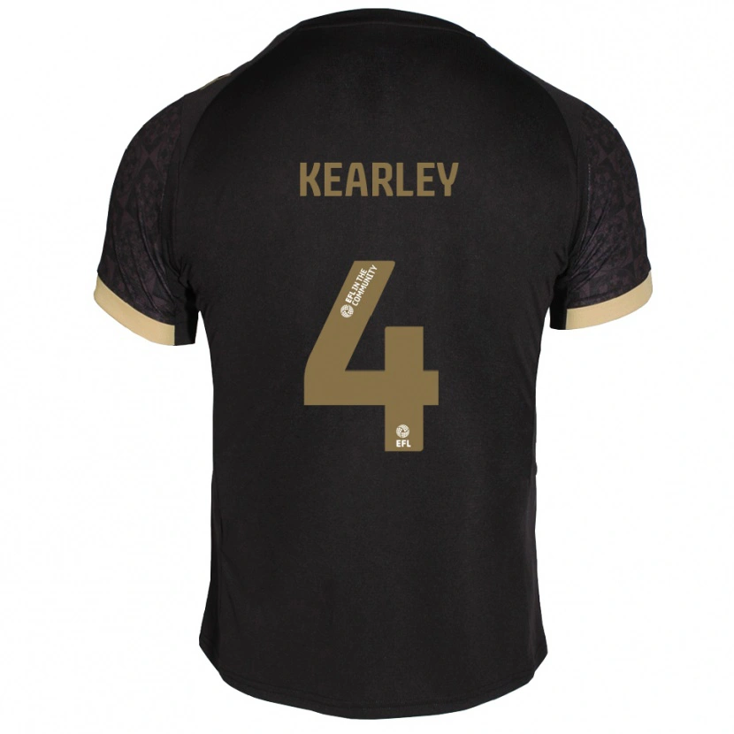 Danxen Herren Amii Kearley #4 Schwarz Gold Auswärtstrikot Trikot 2025/26 T-Shirt Österreich