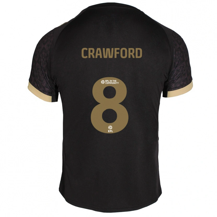 Danxen Herren Imy Crawford #8 Schwarz Gold Auswärtstrikot Trikot 2025/26 T-Shirt Österreich