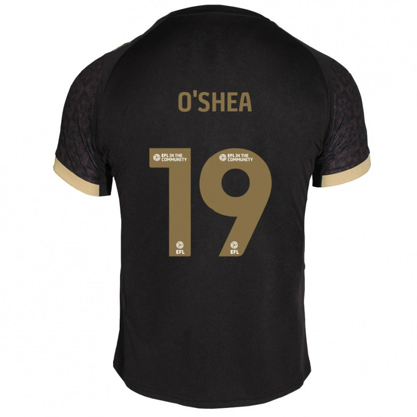 Danxen Herren Erin O'shea #19 Schwarz Gold Auswärtstrikot Trikot 2025/26 T-Shirt Österreich