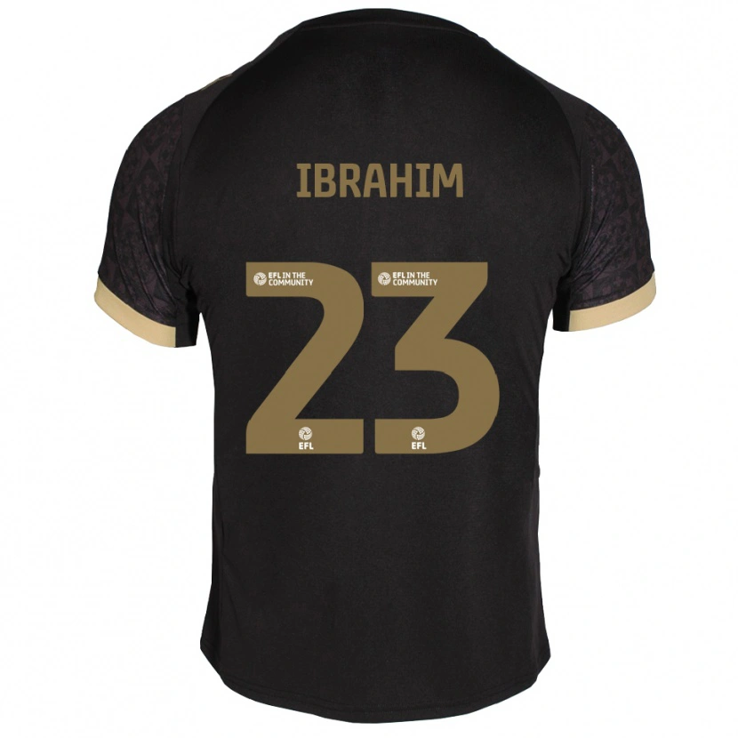 Danxen Herren Bradley Ibrahim #23 Schwarz Gold Auswärtstrikot Trikot 2025/26 T-Shirt Österreich