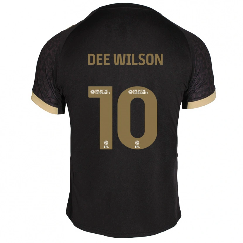 Danxen Herren Georgia Dee Wilson #10 Schwarz Gold Auswärtstrikot Trikot 2025/26 T-Shirt Österreich