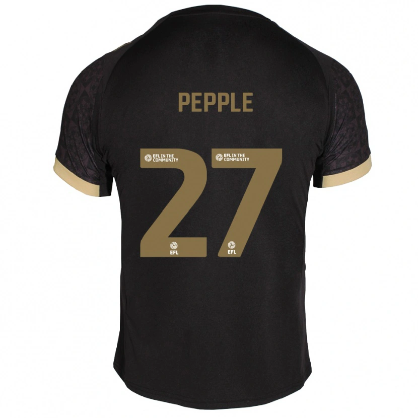 Danxen Herren Aribim Pepple #27 Schwarz Gold Auswärtstrikot Trikot 2025/26 T-Shirt Österreich