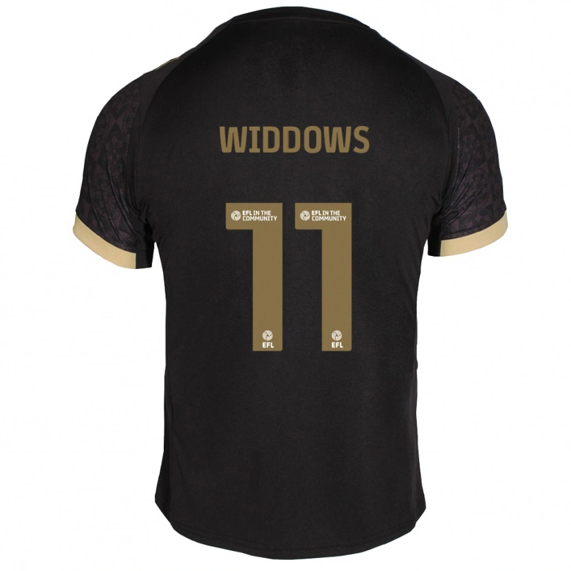 Danxen Herren Jade Widdows #11 Schwarz Gold Auswärtstrikot Trikot 2025/26 T-Shirt Österreich