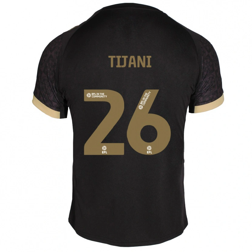 Danxen Herren Muhamed Tijani #26 Schwarz Gold Auswärtstrikot Trikot 2025/26 T-Shirt Österreich