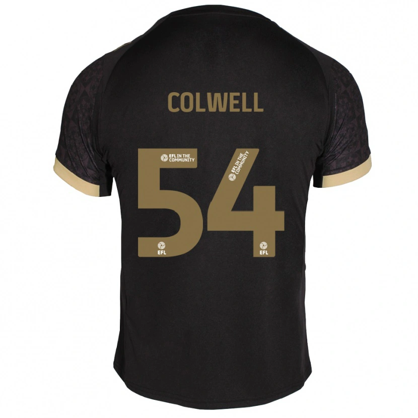 Danxen Herren Lewis Colwell #54 Schwarz Gold Auswärtstrikot Trikot 2025/26 T-Shirt Österreich