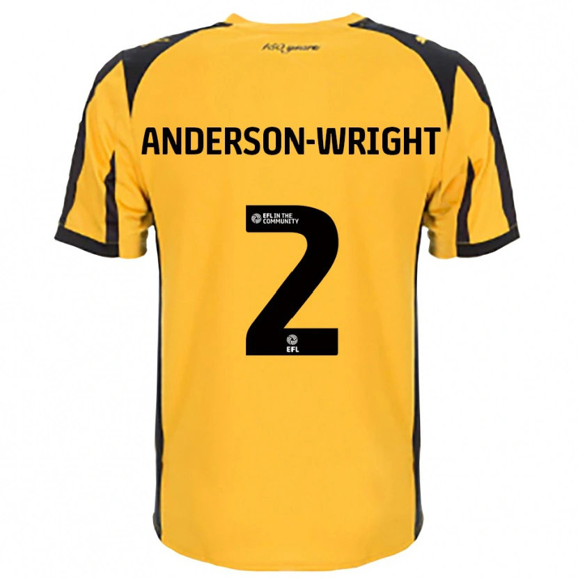 Danxen Herren Daisy Anderson-Wright #2 Orange Schwarz Auswärtstrikot Trikot 2025/26 T-Shirt Österreich