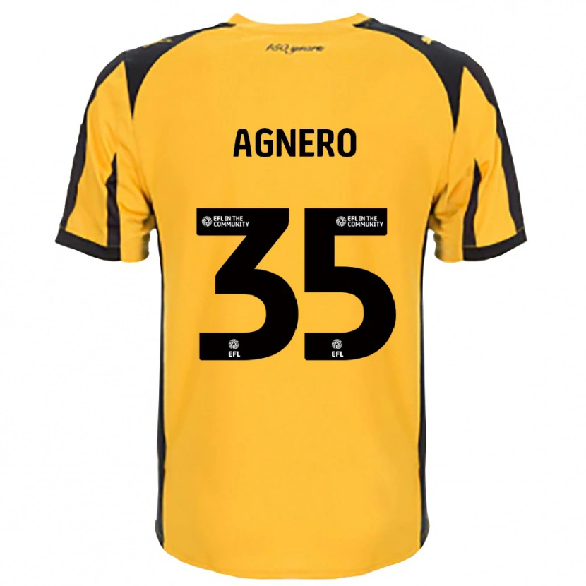 Danxen Herren Karl Agnero #35 Orange Schwarz Auswärtstrikot Trikot 2025/26 T-Shirt Österreich