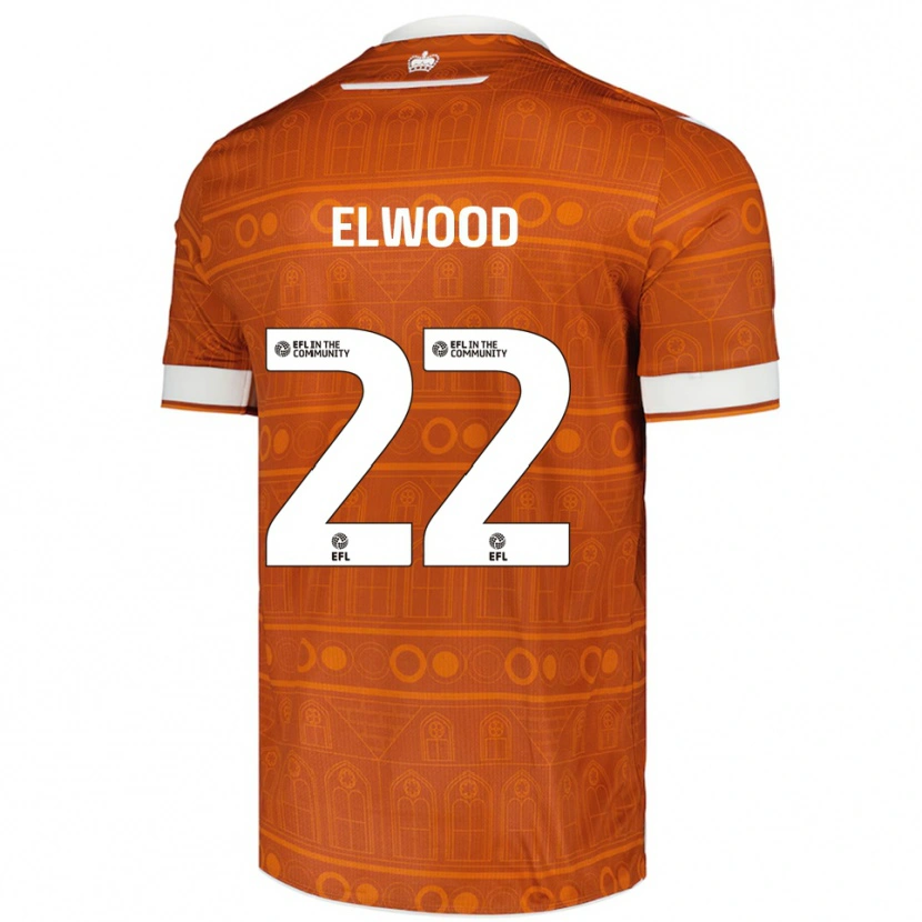 Danxen Herren Amelia Elwood #22 Orange Weiß Auswärtstrikot Trikot 2025/26 T-Shirt Österreich