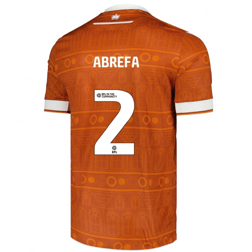 Danxen Herren Kelvin Abrefa #2 Orange Weiß Auswärtstrikot Trikot 2025/26 T-Shirt Österreich