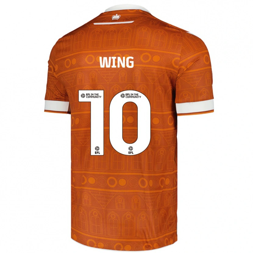 Danxen Herren Lewis Wing #10 Orange Weiß Auswärtstrikot Trikot 2025/26 T-Shirt Österreich