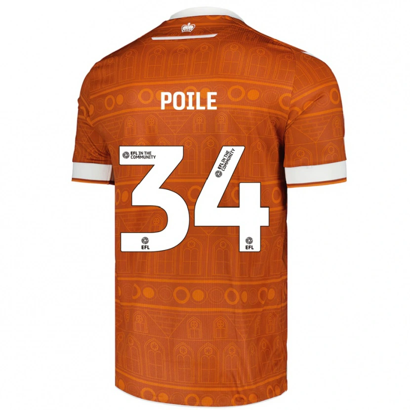 Danxen Herren Imogen Poile #34 Orange Weiß Auswärtstrikot Trikot 2025/26 T-Shirt Österreich