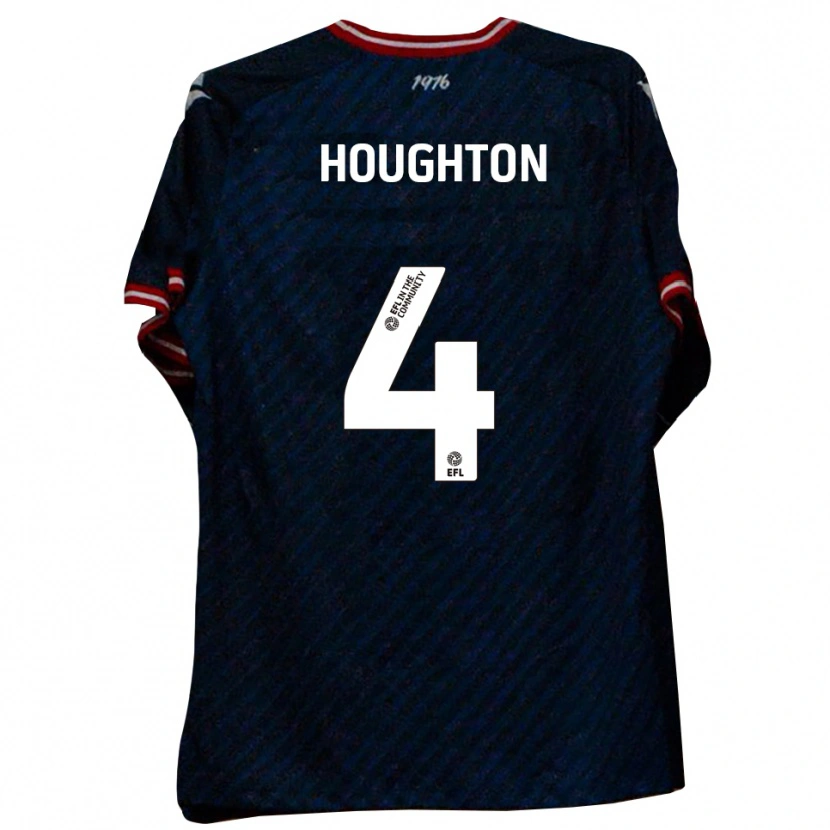Danxen Herren Jordan Houghton #4 Marine Rot Auswärtstrikot Trikot 2025/26 T-Shirt Österreich