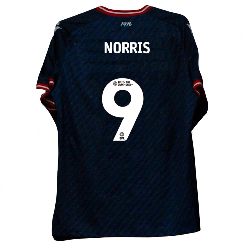 Danxen Herren Frank Norris #9 Marine Rot Auswärtstrikot Trikot 2025/26 T-Shirt Österreich