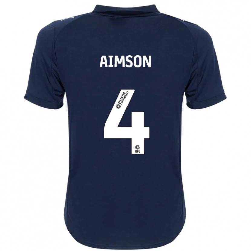 Danxen Herren Will Aimson #4 Marine Weiß Auswärtstrikot Trikot 2025/26 T-Shirt Österreich