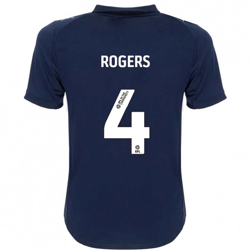 Danxen Herren Jack Rogers #4 Marine Weiß Auswärtstrikot Trikot 2025/26 T-Shirt Österreich