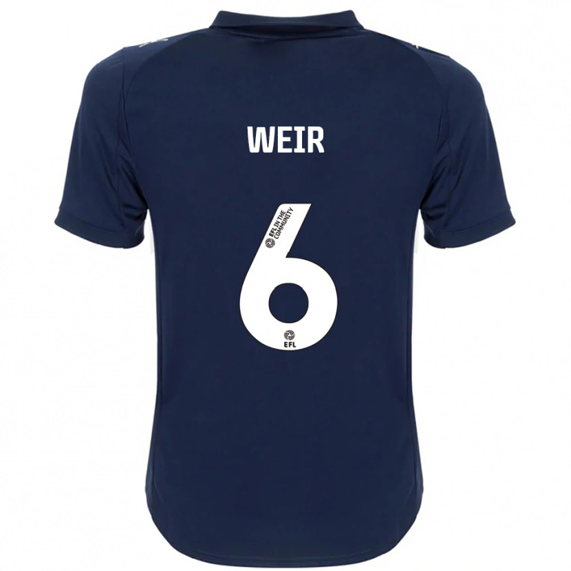 Danxen Herren Jensen Weir #6 Marine Weiß Auswärtstrikot Trikot 2025/26 T-Shirt Österreich