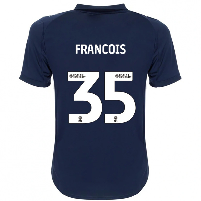 Danxen Herren Tyrese Francois #35 Marine Weiß Auswärtstrikot Trikot 2025/26 T-Shirt Österreich