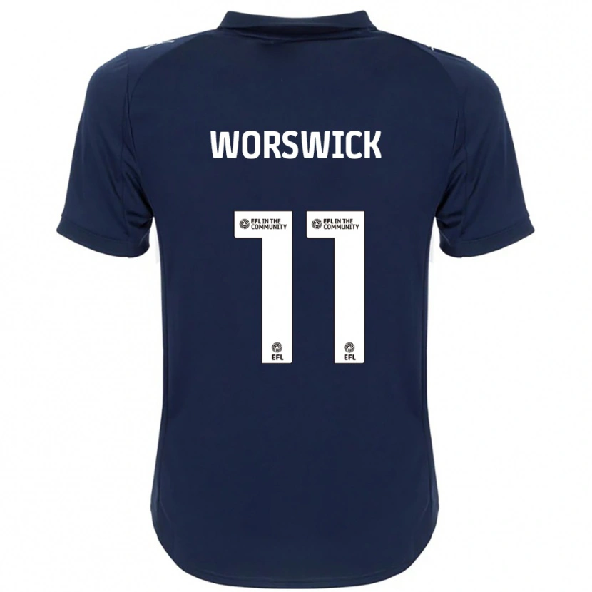 Danxen Herren Isobel Worswick #11 Marine Weiß Auswärtstrikot Trikot 2025/26 T-Shirt Österreich