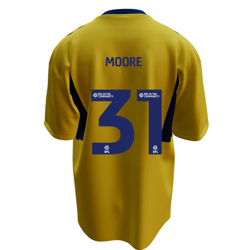 Danxen Herren Stuart Moore #31 Gelb Blau Auswärtstrikot Trikot 2025/26 T-Shirt Österreich