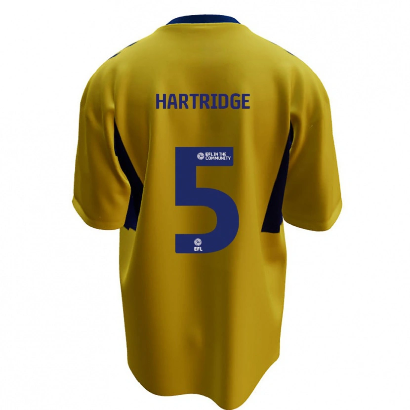 Danxen Herren Alex Hartridge #5 Gelb Blau Auswärtstrikot Trikot 2025/26 T-Shirt Österreich