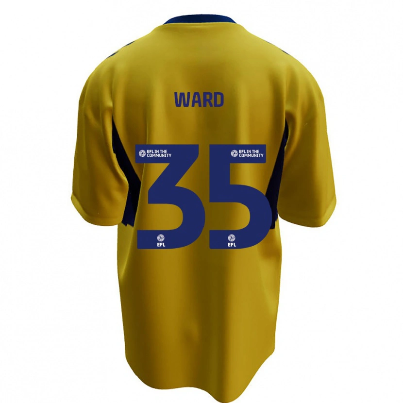 Danxen Herren Christie Ward #35 Gelb Blau Auswärtstrikot Trikot 2025/26 T-Shirt Österreich