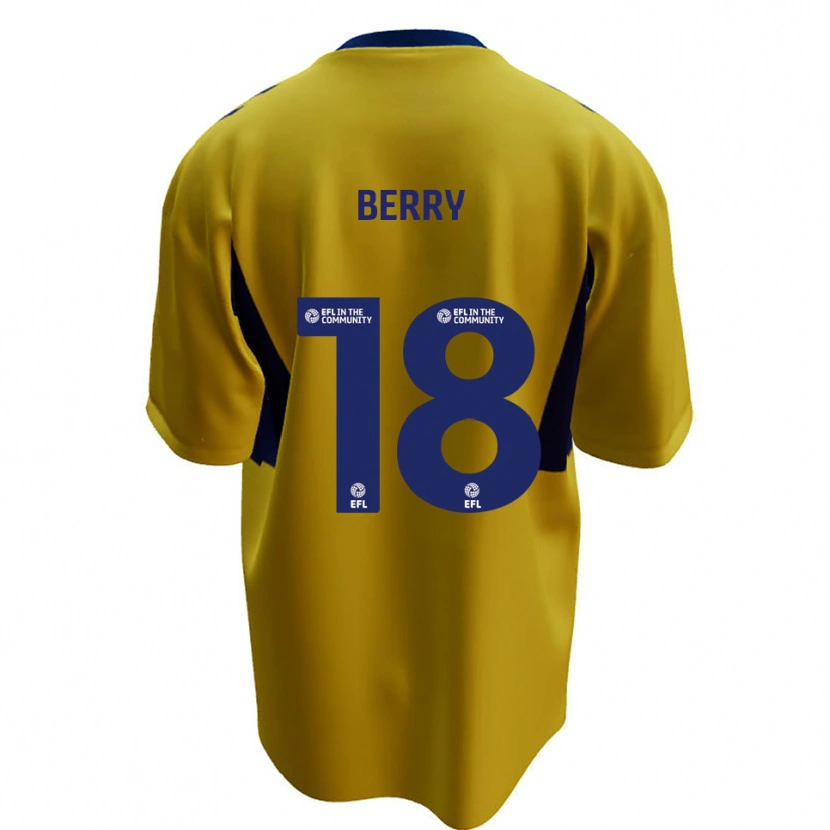 Danxen Herren James Berry #18 Gelb Blau Auswärtstrikot Trikot 2025/26 T-Shirt Österreich
