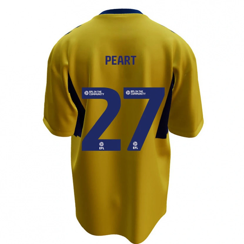 Danxen Herren Brody Peart #27 Gelb Blau Auswärtstrikot Trikot 2025/26 T-Shirt Österreich