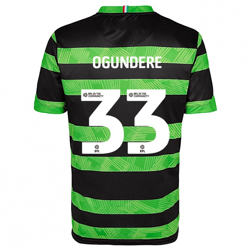 Danxen Herren Isaac Ogundere #33 Schwarz Grün Auswärtstrikot Trikot 2025/26 T-Shirt Österreich