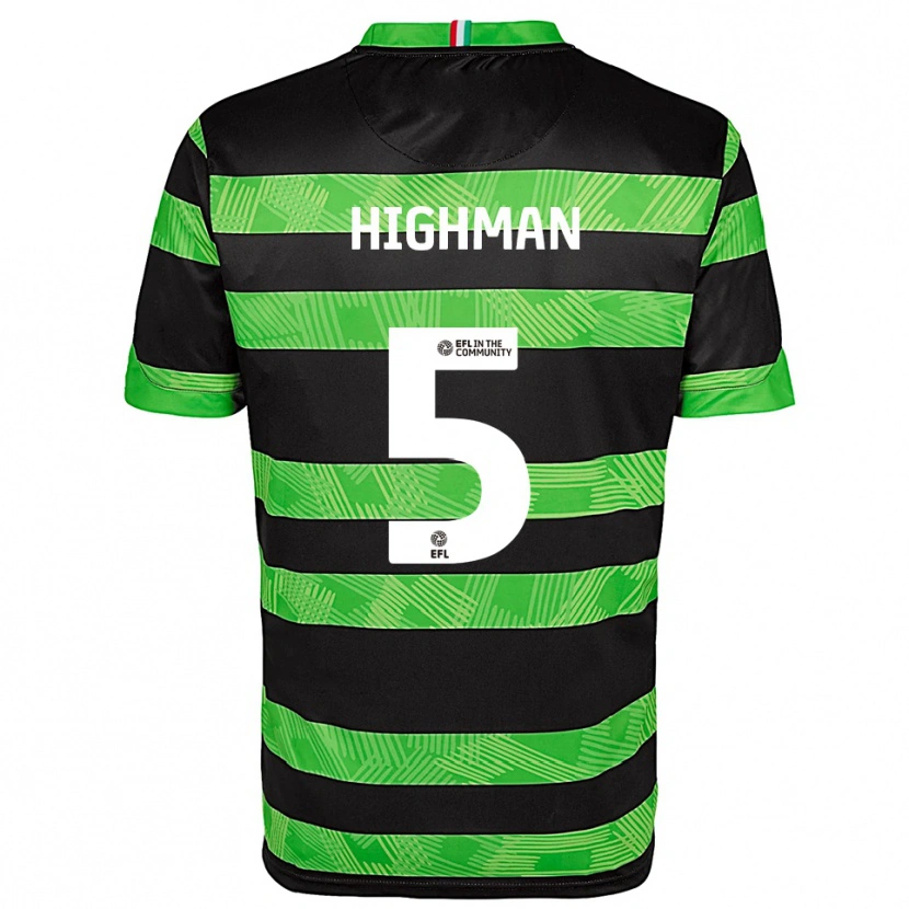 Danxen Herren Kelly Highman #5 Schwarz Grün Auswärtstrikot Trikot 2025/26 T-Shirt Österreich