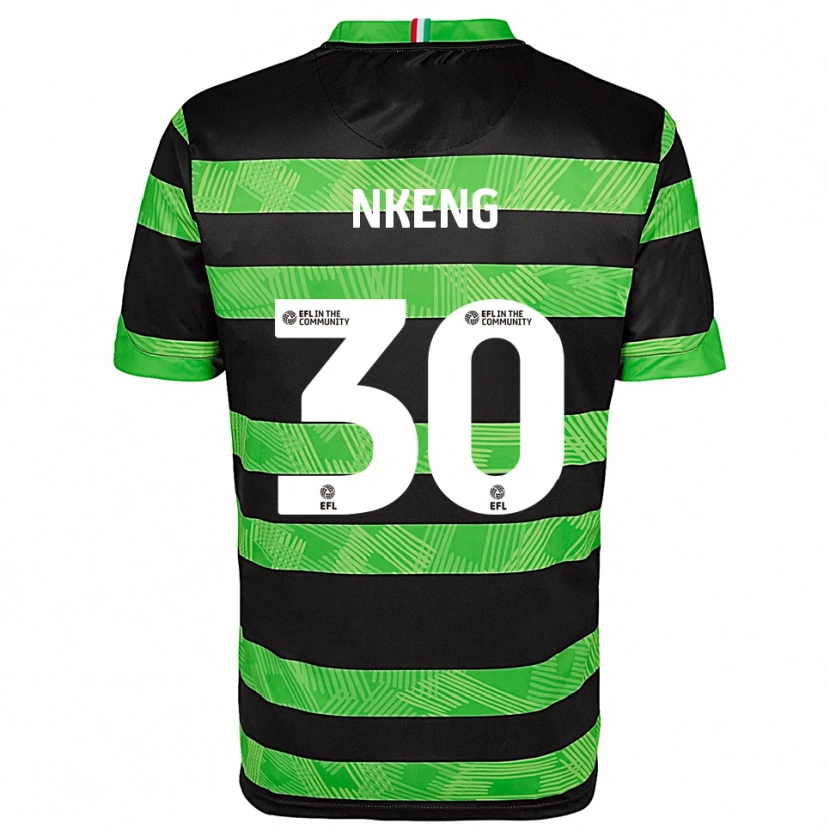 Danxen Herren Junior Nkeng #30 Schwarz Grün Auswärtstrikot Trikot 2025/26 T-Shirt Österreich