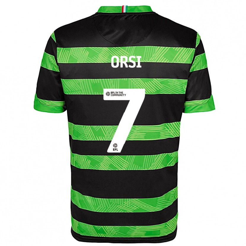 Danxen Herren Danilo Orsi #7 Schwarz Grün Auswärtstrikot Trikot 2025/26 T-Shirt Österreich