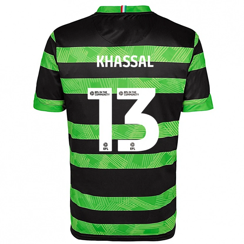 Danxen Herren Cherelle Khassal #13 Schwarz Grün Auswärtstrikot Trikot 2025/26 T-Shirt Österreich