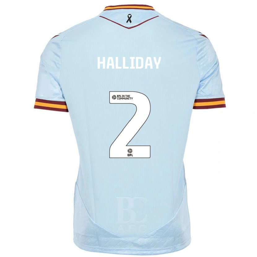 Danxen Herren Brad Halliday #2 Himmelblau Auswärtstrikot Trikot 2025/26 T-Shirt Österreich