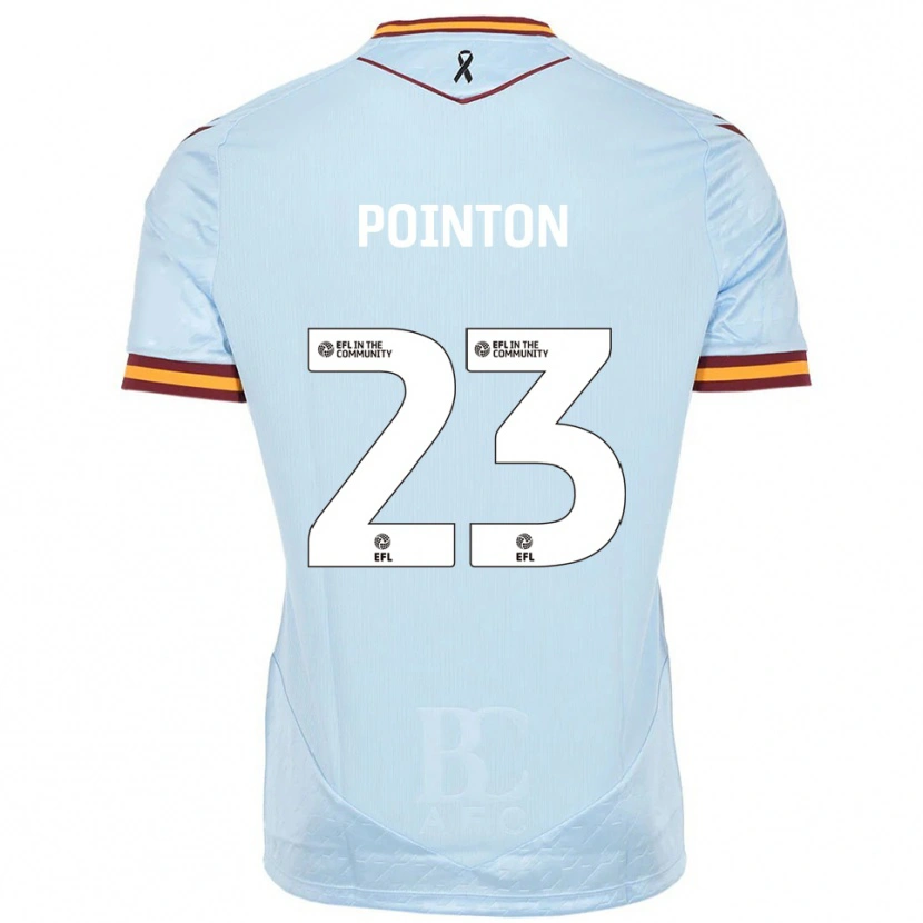 Danxen Herren Bobby Pointon #23 Himmelblau Auswärtstrikot Trikot 2025/26 T-Shirt Österreich
