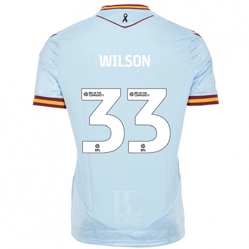 Danxen Herren Adam Wilson #33 Himmelblau Auswärtstrikot Trikot 2025/26 T-Shirt Österreich