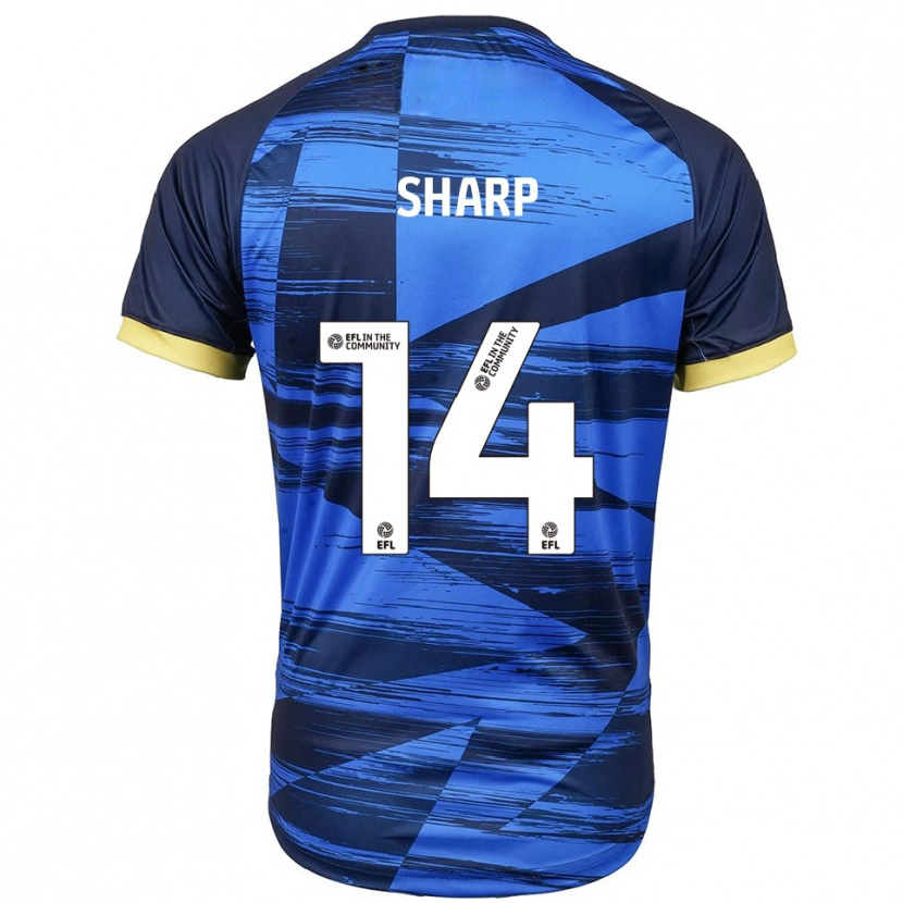 Danxen Herren Billy Sharp #14 Blau Marine Auswärtstrikot Trikot 2025/26 T-Shirt Österreich