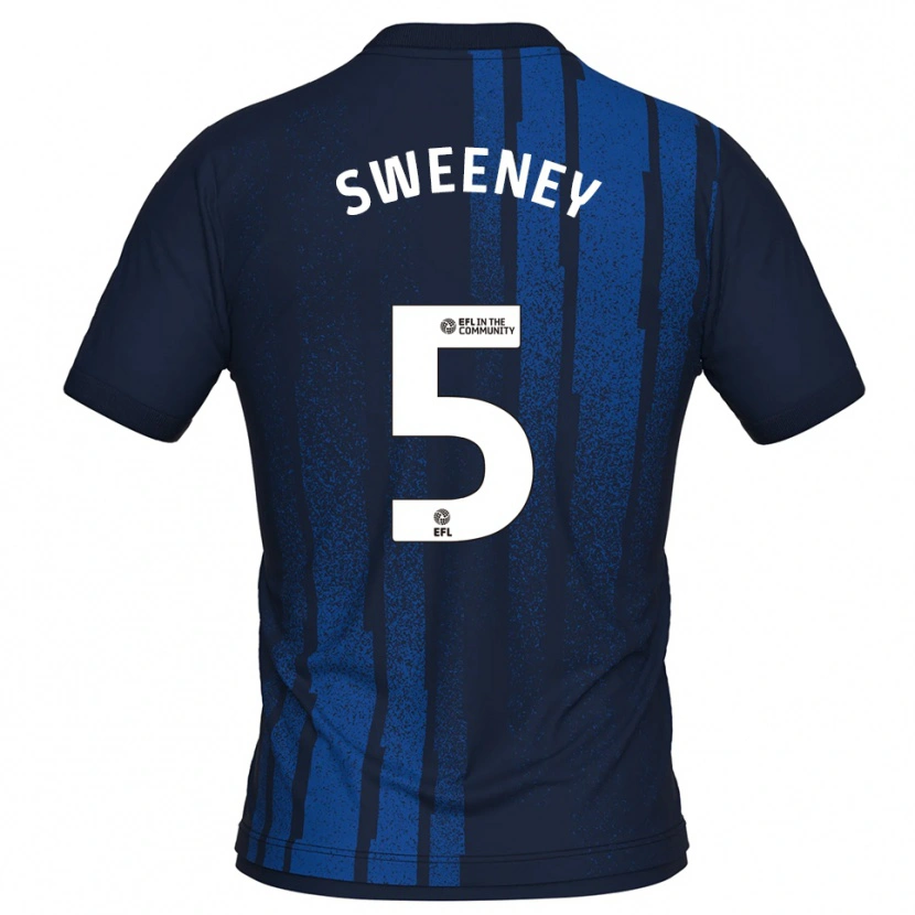 Danxen Herren Ryan Sweeney #5 Marine Weiß Auswärtstrikot Trikot 2025/26 T-Shirt Österreich
