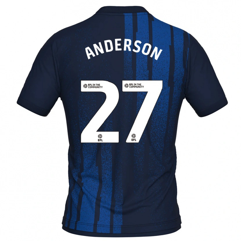 Danxen Herren Taylor Anderson #27 Marine Weiß Auswärtstrikot Trikot 2025/26 T-Shirt Österreich