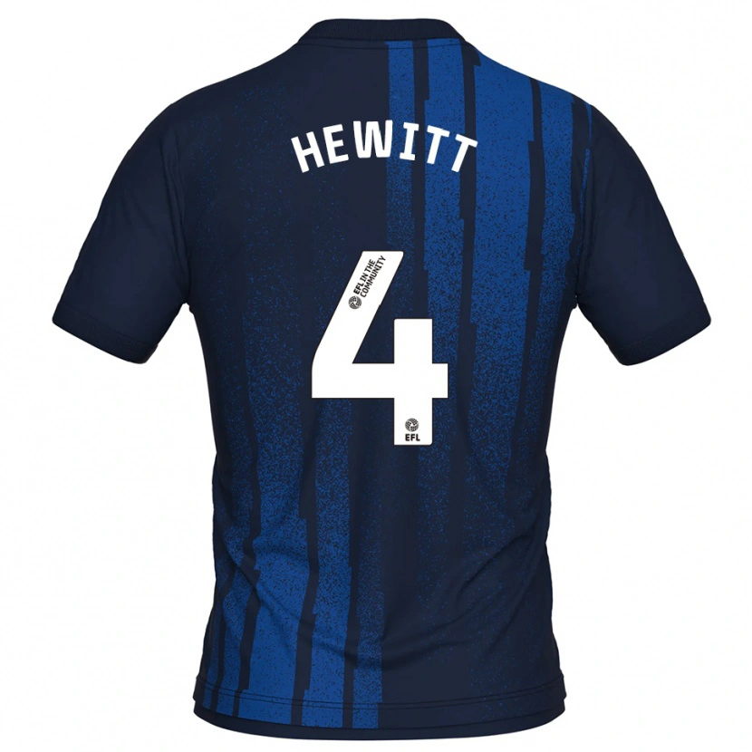 Danxen Herren Elliott Hewitt #4 Marine Weiß Auswärtstrikot Trikot 2025/26 T-Shirt Österreich