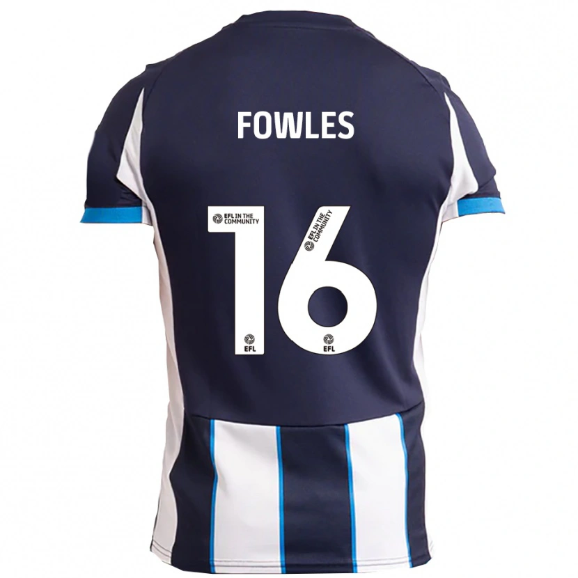 Danxen Herren Josh Fowles #16 Weiß Marine Auswärtstrikot Trikot 2025/26 T-Shirt Österreich