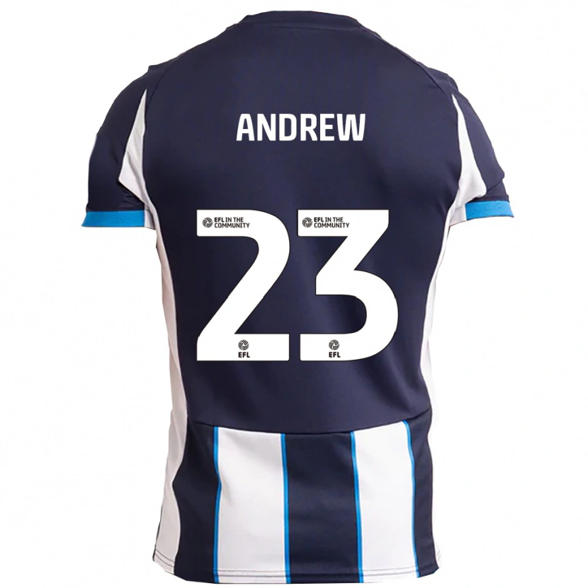 Danxen Herren Danny Andrew #23 Weiß Marine Auswärtstrikot Trikot 2025/26 T-Shirt Österreich