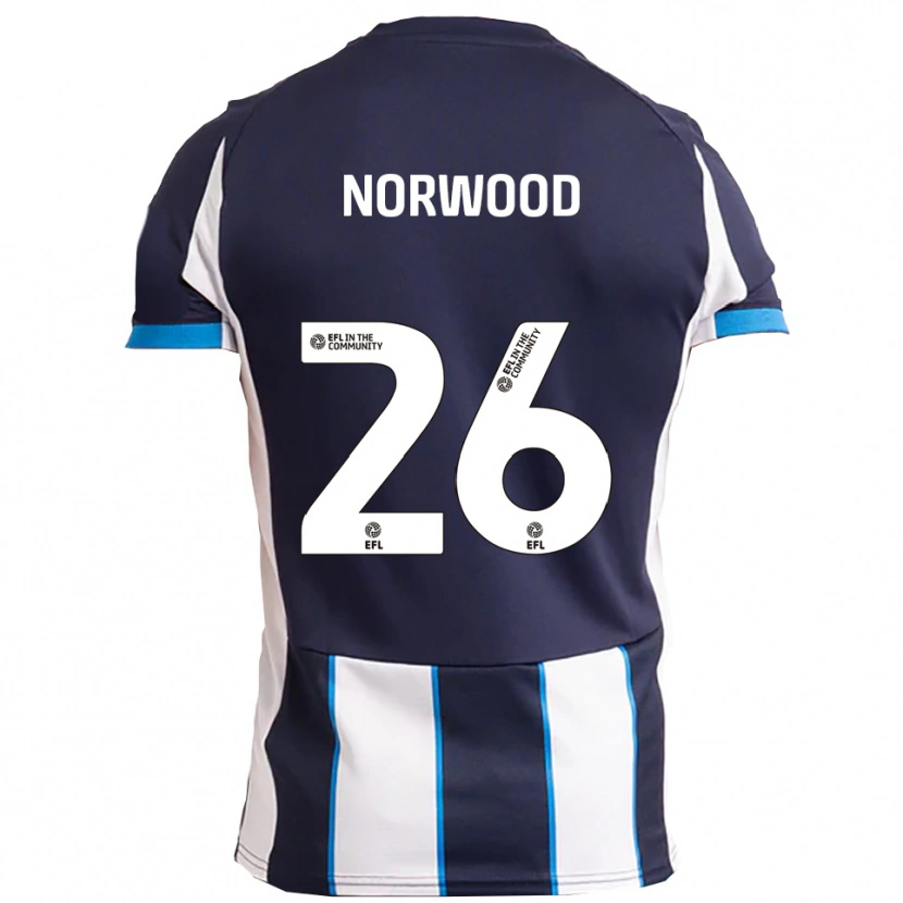 Danxen Herren Oliver Norwood #26 Weiß Marine Auswärtstrikot Trikot 2025/26 T-Shirt Österreich