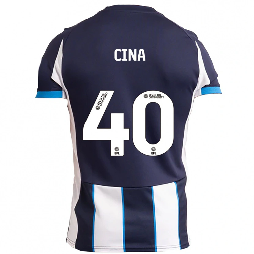 Danxen Herren Bruno Cina #40 Weiß Marine Auswärtstrikot Trikot 2025/26 T-Shirt Österreich