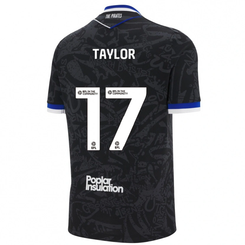 Danxen Herren Connor Taylor #17 Schwarz Weiß Auswärtstrikot Trikot 2025/26 T-Shirt Österreich