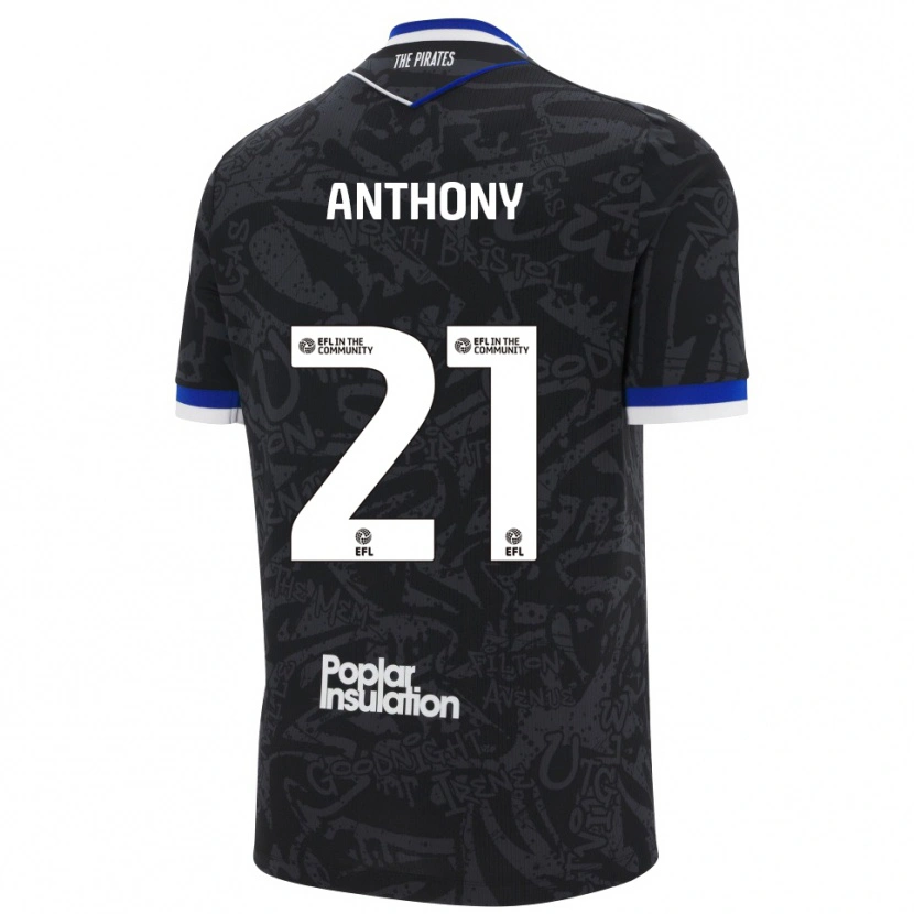 Danxen Herren Micah Anthony #21 Schwarz Weiß Auswärtstrikot Trikot 2025/26 T-Shirt Österreich