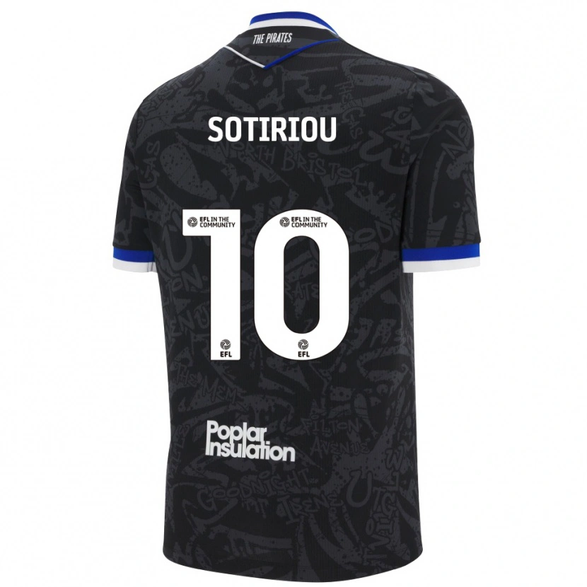 Danxen Herren Ruel Sotiriou #10 Schwarz Weiß Auswärtstrikot Trikot 2025/26 T-Shirt Österreich