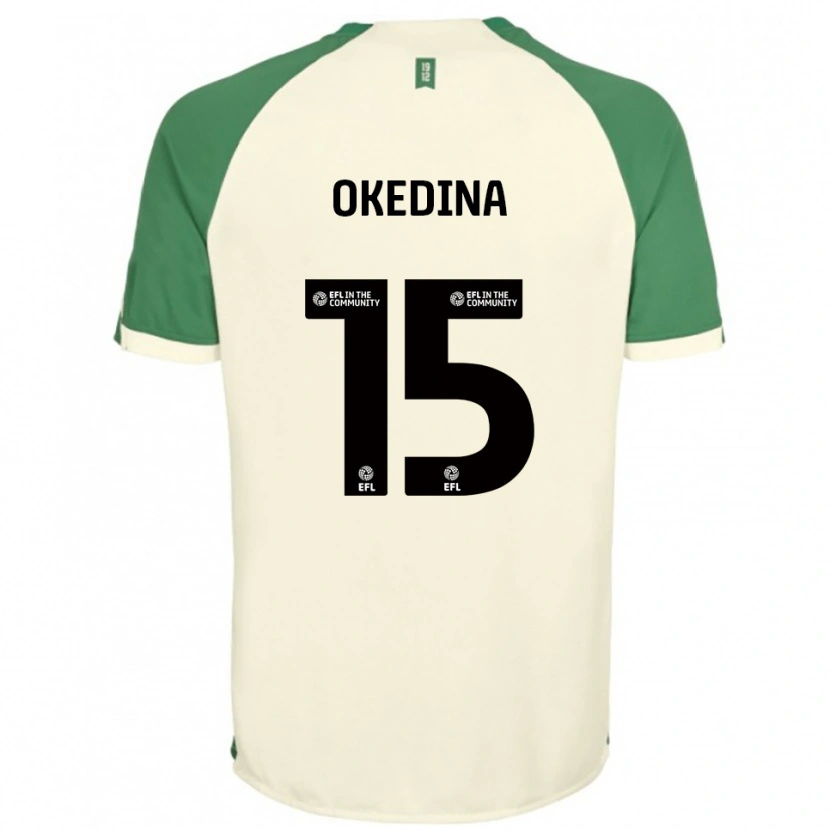 Danxen Herren Jubril Okedina #15 Cremeweiß Grün Auswärtstrikot Trikot 2025/26 T-Shirt Österreich