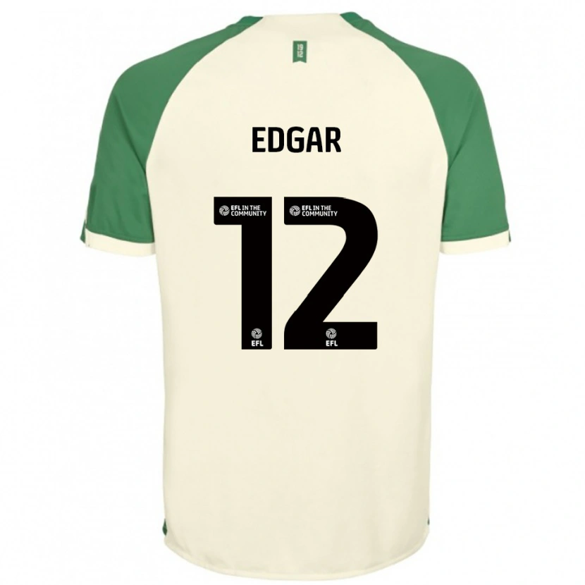 Danxen Herren Sammy Edgar #12 Cremeweiß Grün Auswärtstrikot Trikot 2025/26 T-Shirt Österreich