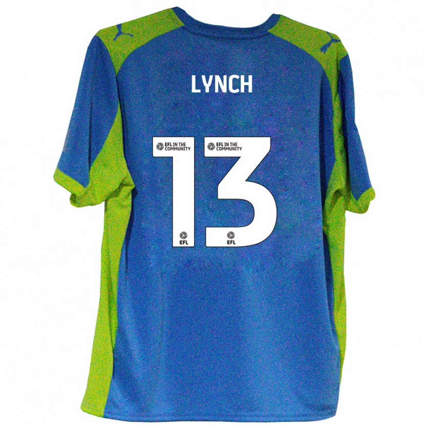 Danxen Herren Jay Lynch #13 Himmelblau Gelb Auswärtstrikot Trikot 2025/26 T-Shirt Österreich
