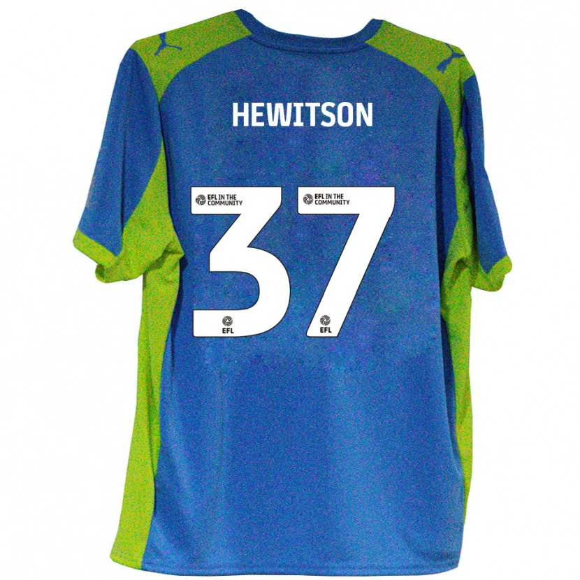 Danxen Herren Luke Hewitson #37 Himmelblau Gelb Auswärtstrikot Trikot 2025/26 T-Shirt Österreich